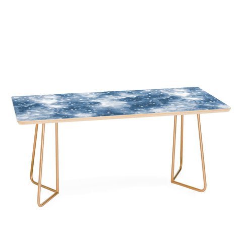 Ninola Design Cold Snow Clouds Blue Coffee Table