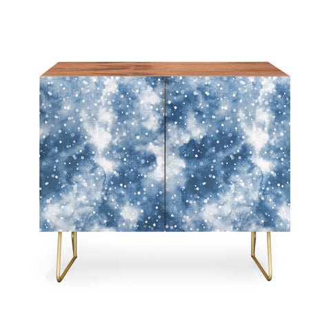 Ninola Design Cold Snow Clouds Blue Credenza