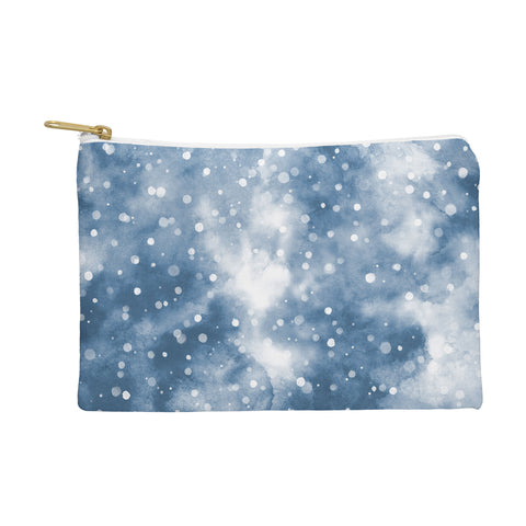 Ninola Design Cold Snow Clouds Blue Pouch