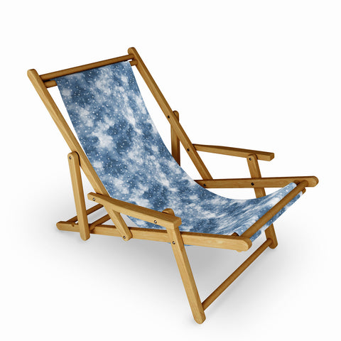 Ninola Design Cold Snow Clouds Blue Sling Chair