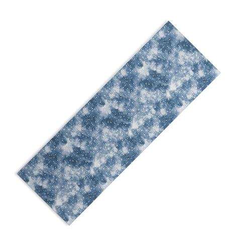 Ninola Design Cold Snow Clouds Blue Yoga Mat