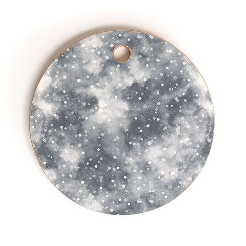Ninola Design Cold Snow Clouds Cutting Board Round