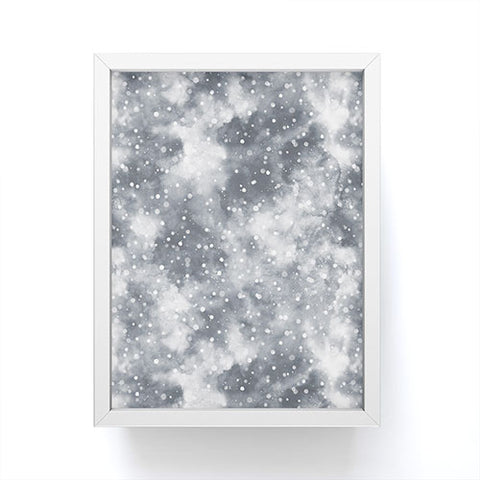 Ninola Design Cold Snow Clouds Framed Mini Art Print