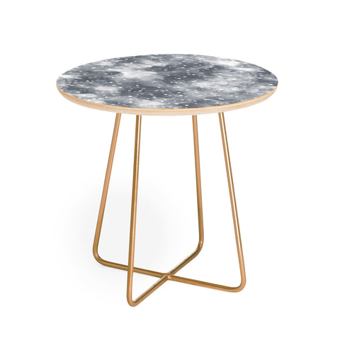 Ninola Design Cold Snow Clouds Round Side Table