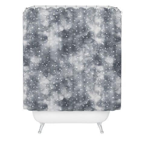 Ninola Design Cold Snow Clouds Shower Curtain