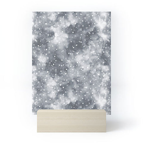 Ninola Design Cold Snow Clouds Mini Art Print