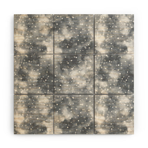 Ninola Design Cold Snow Clouds Wood Wall Mural
