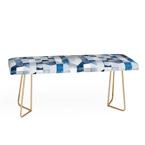 Ninola Design Collage texture Blue Bench