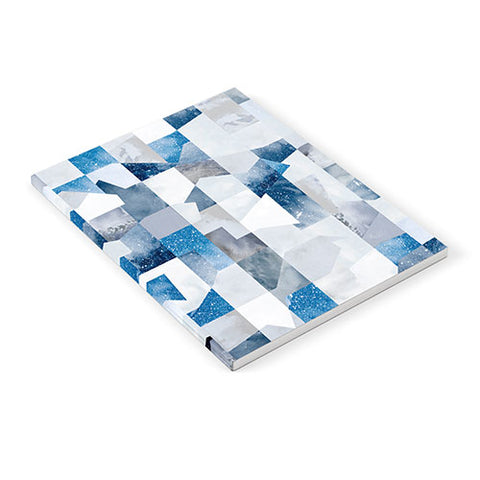 Ninola Design Collage texture Blue Notebook