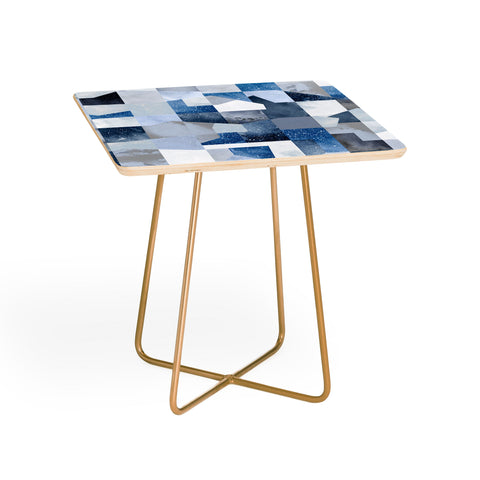 Ninola Design Collage texture Blue Side Table
