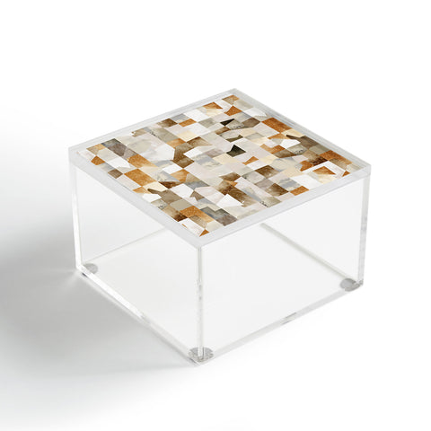 Ninola Design Collage texture gold Acrylic Box