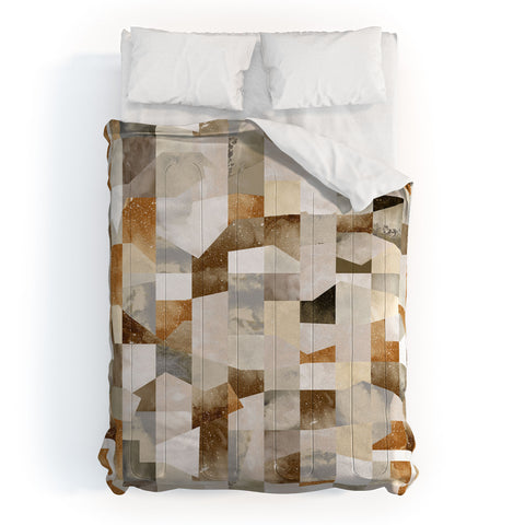Ninola Design Collage texture gold Comforter