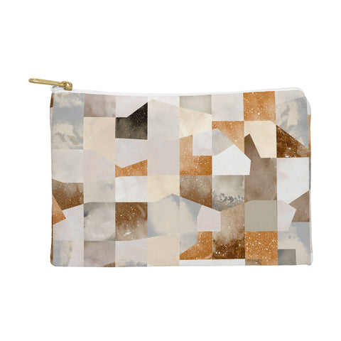 Ninola Design Collage texture gold Pouch
