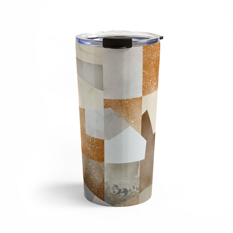 Ninola Design Collage texture gold Travel Mug