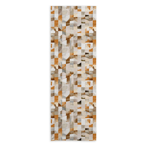 Ninola Design Collage texture gold Yoga Towel