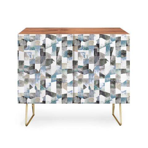 Ninola Design Collage texture Gray Credenza