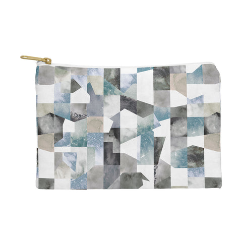 Ninola Design Collage texture Gray Pouch