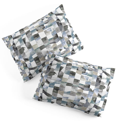 Ninola Design Collage texture Gray Pillow Shams