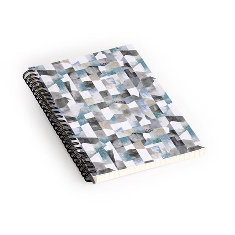 Ninola Design Collage texture Gray Spiral Notebook