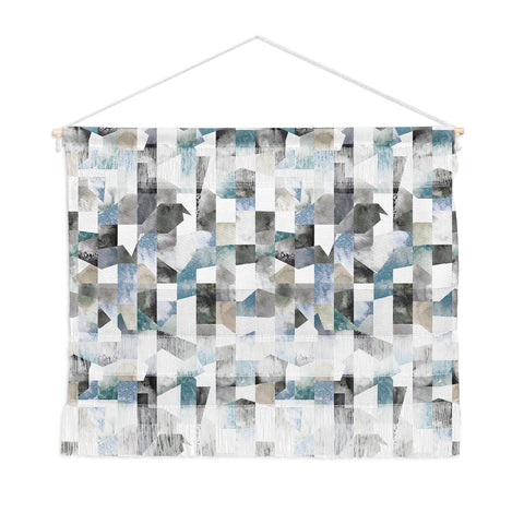 Ninola Design Collage texture Gray Wall Hanging Landscape