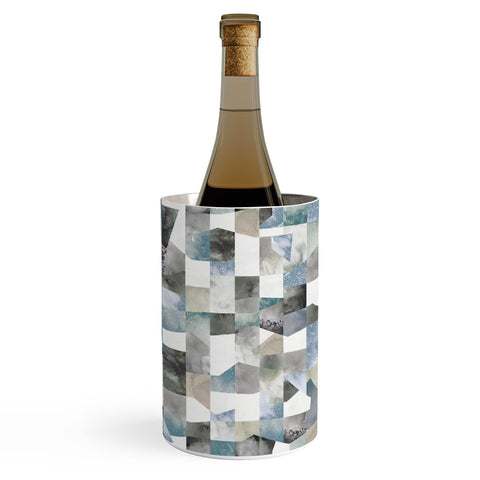 Ninola Design Collage texture Gray Wine Chiller