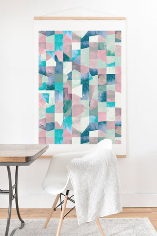 Ninola Design Collage texture Pastel Art Print And Hanger