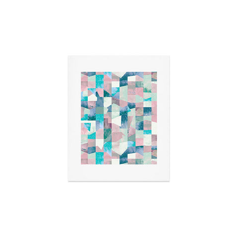 Ninola Design Collage texture Pastel Art Print