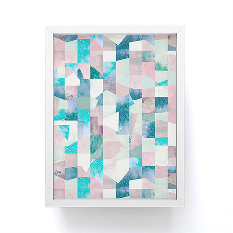 Ninola Design Collage texture Pastel Framed Mini Art Print