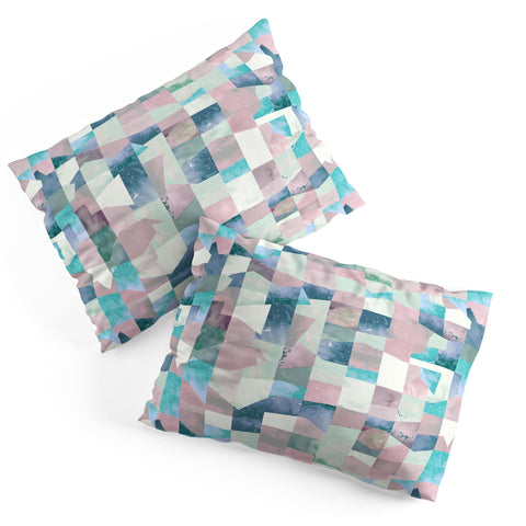 Ninola Design Collage texture Pastel Pillow Shams
