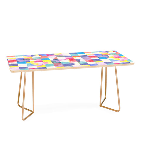 Ninola Design Collage texture Primary colors Coffee Table