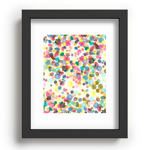Ninola Design Color Dots Watercolor Recessed Framing Rectangle