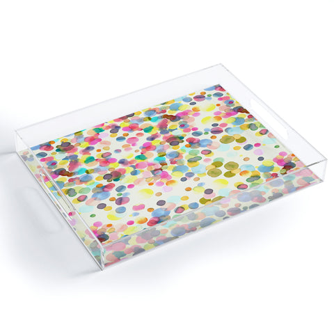 Ninola Design Color Dots Watercolor Acrylic Tray