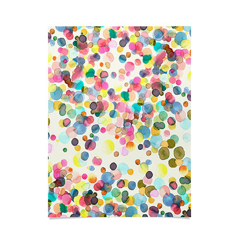 Ninola Design Color Dots Watercolor Poster