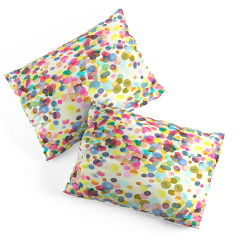 Ninola Design Color Dots Watercolor Pillow Shams