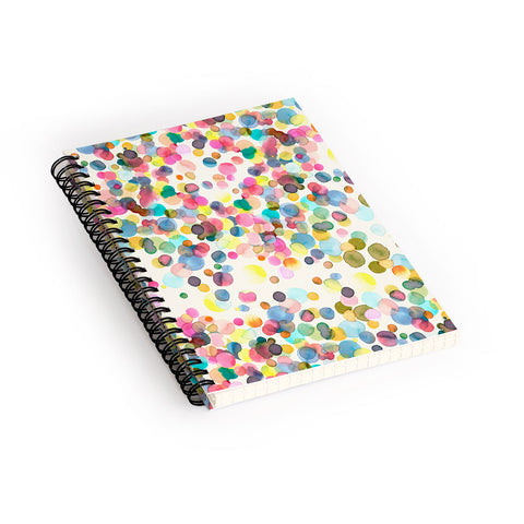 Ninola Design Color Dots Watercolor Spiral Notebook