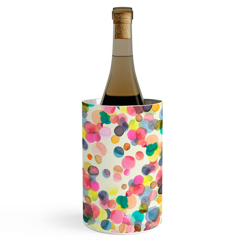 Ninola Design Color Dots Watercolor Wine Chiller