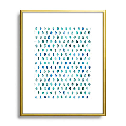 Ninola Design Color palette blue Metal Framed Art Print