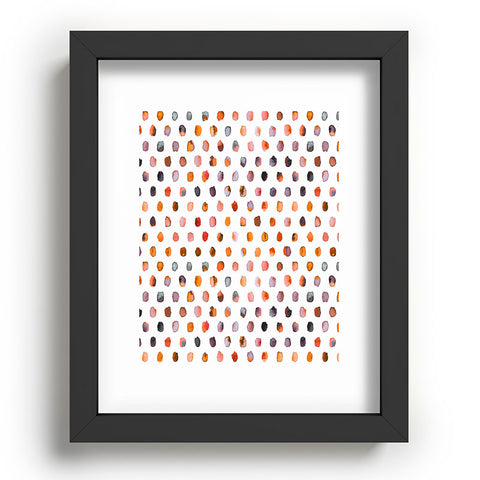 Ninola Design Color palette orange memphis Recessed Framing Rectangle