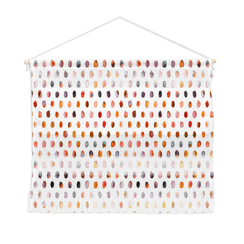 Ninola Design Color palette orange memphis Wall Hanging Landscape