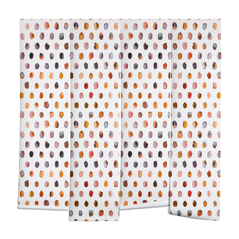 Ninola Design Color palette orange memphis Wall Mural