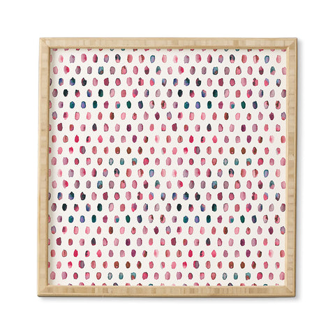 Ninola Design Color palette pink Framed Wall Art