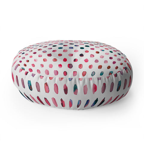 Ninola Design Color palette pink Floor Pillow Round