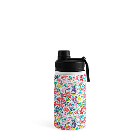 Ninola Design Colorful Flower Petals Multi Water Bottle