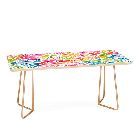 Ninola Design Colorful flowers and plants ivy Coffee Table