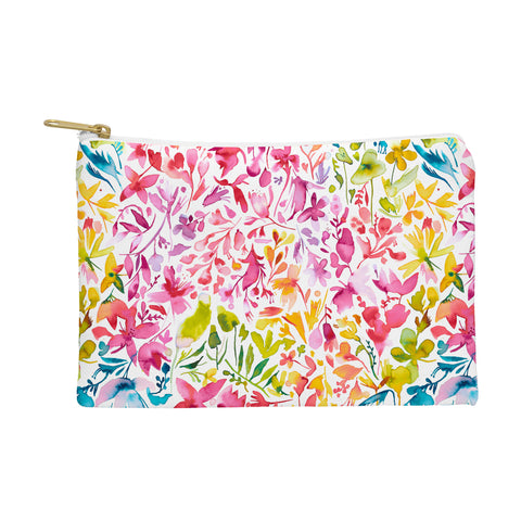 Ninola Design Colorful flowers and plants ivy Pouch