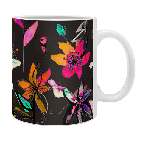 Ninola Design Colorful Ink Flowers Coffee Mug