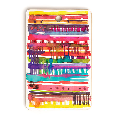 Ninola Design Colorful weaving loom Cutting Board Rectangle