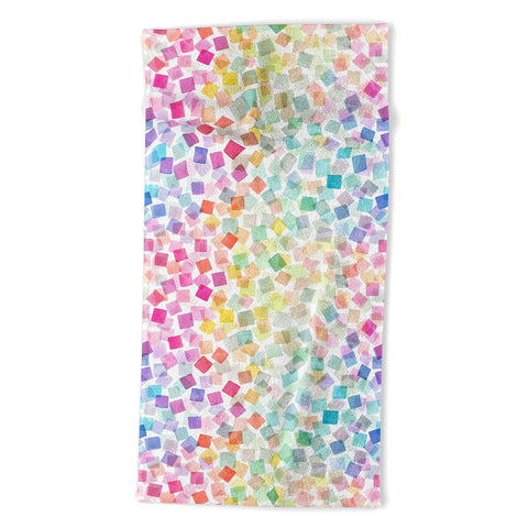 Ninola Design Confetti Party Plaids Geometry Beach Towel