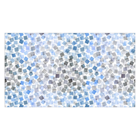 Ninola Design Confetti Plaids Blue Tablecloth