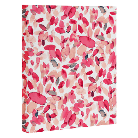 Ninola Design Coral Flower Petals Art Canvas